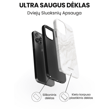 iphone 14 telefono dekliukas baltos spalvos marmuro stiliaus