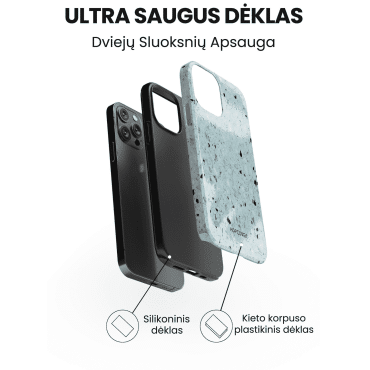 iphone 14 telefono dekliukas pilkos marmuro stiliaus