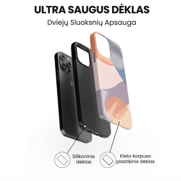 iPhone telefono deklas smelio spalvos